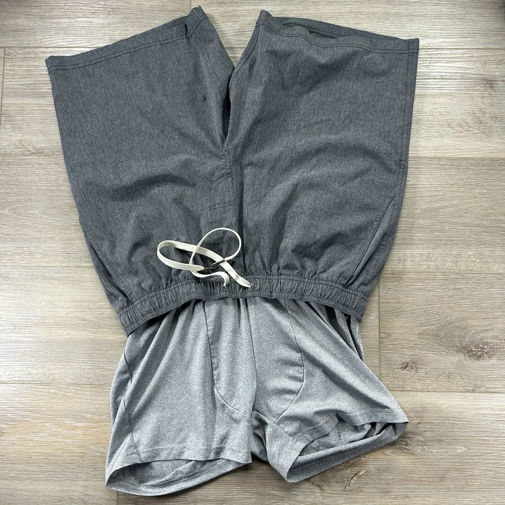 Fair Harbor Swim Trunks Mens Large Gray Drawstring Pockets Resort Beach Preppy